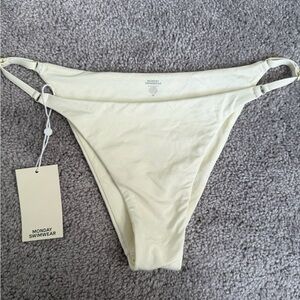 Monday Swimwear Ivory Capri bottom